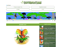 Tablet Screenshot of butterflyzone.org
